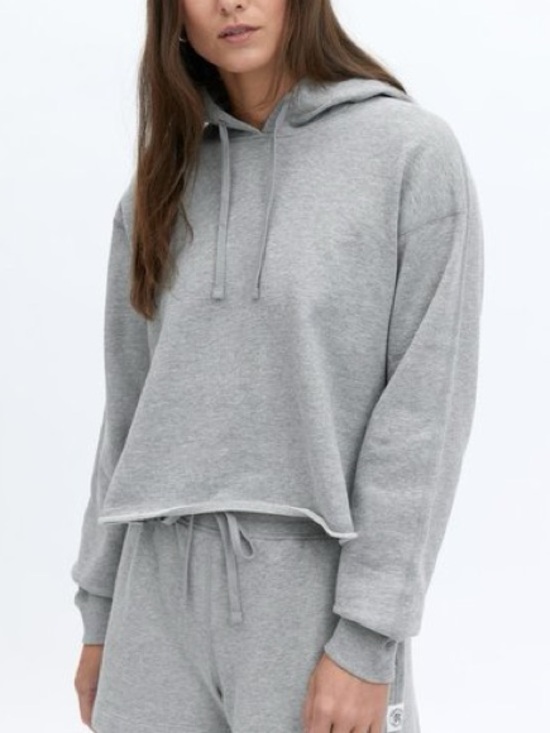 Reigning Champ Tops - Reigning Champ Lightweight Cropped Terry Hoodie - Sz XS
